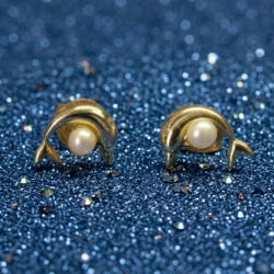 Dolphin & Pearl Studs