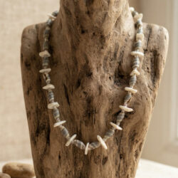 Grey Shell and Bead Necklace