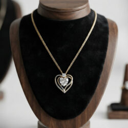 Cubic Zirconia Heart Necklace