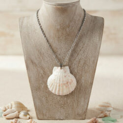 Pink Scallop Shell Necklace