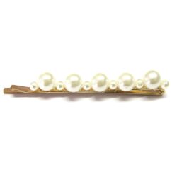 Pearl Hair Clips - Alternating Pearls