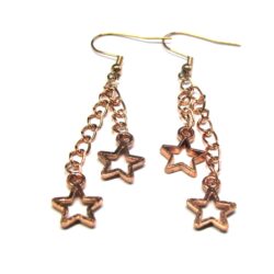 Rose Gold Star Charms on Chain