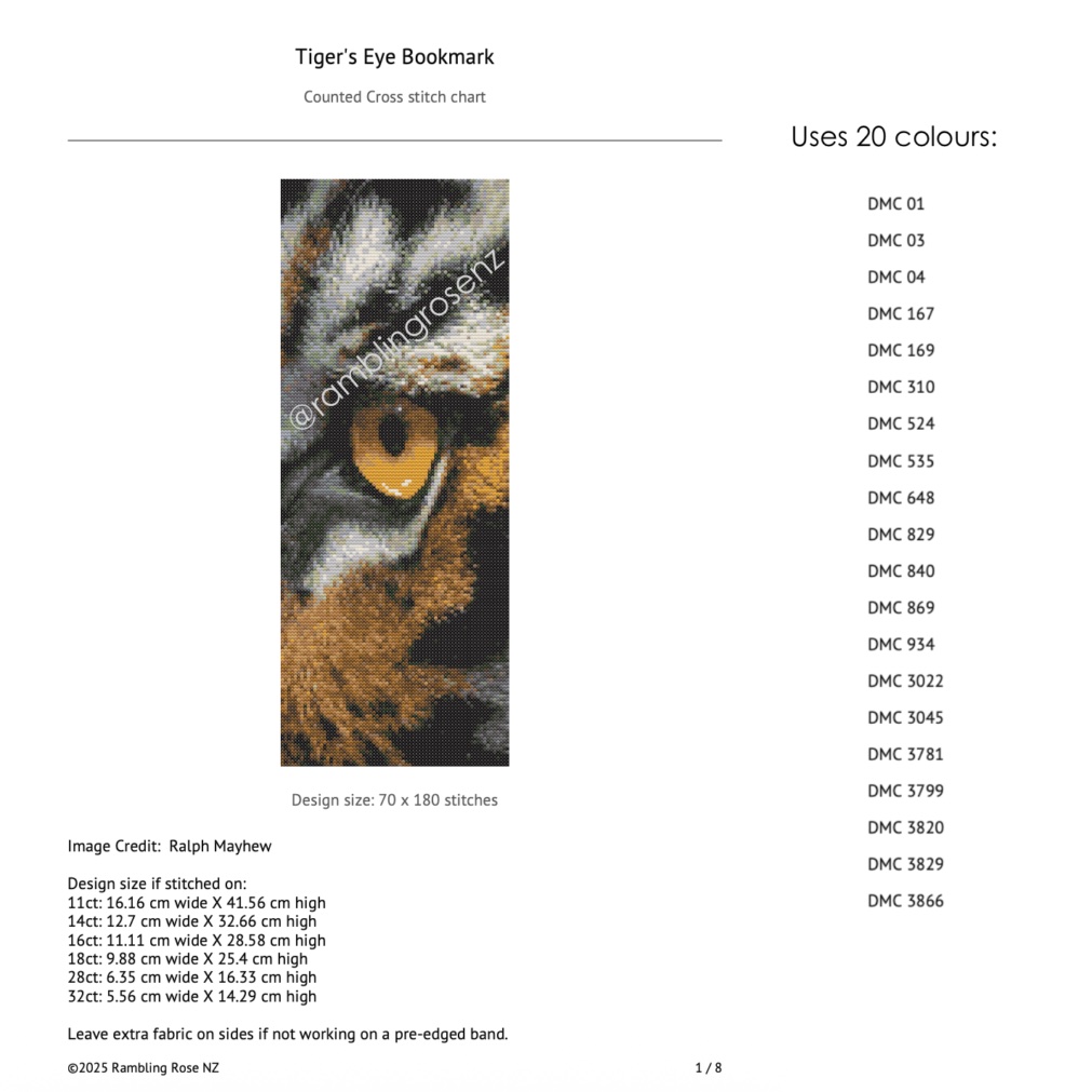 Tiger's Eye Bookmark - Image 2