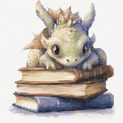 Baby Dragon on Books