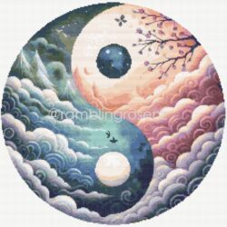 Yin Yang: Blue and Pink