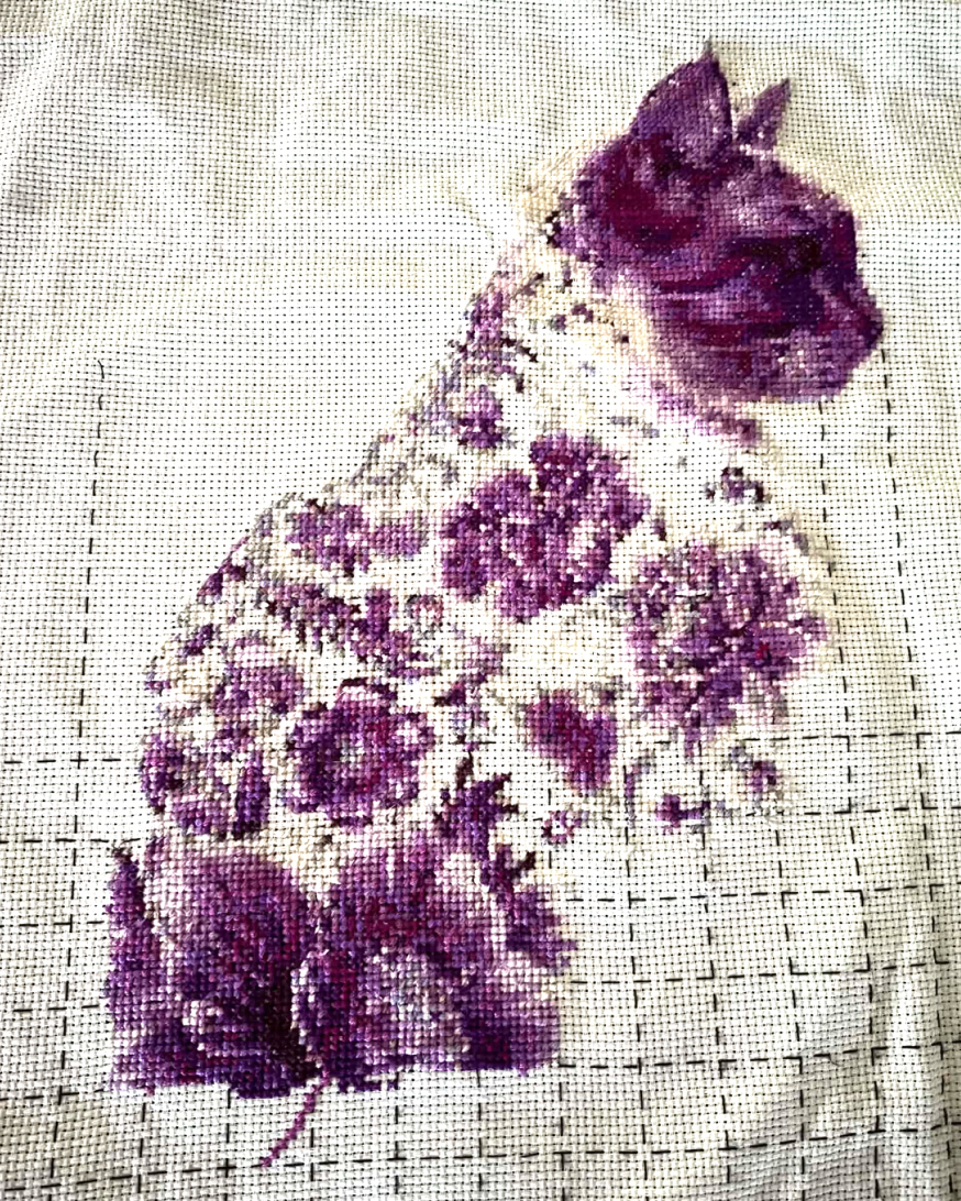 Floral Cat - Purple - Image 4