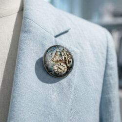 Town Clock Brooch