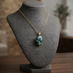 Paua Shell Pendant on Chain