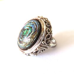 Chunky Paua Shell Ring