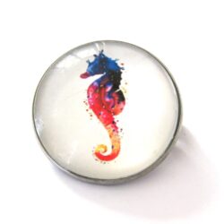 Watercolour Seahorse Brooch