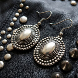 Studded Silver and Black