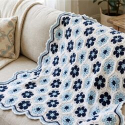 African Flower Lap Afghan