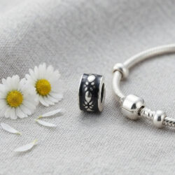 Charcoal Floral Charm