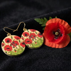 Poppy Button earrings - Gold