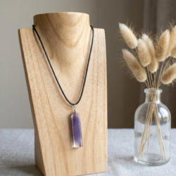 Bunnytail Necklace - Purple