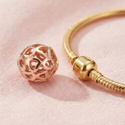 Heart Charm - Rose Gold